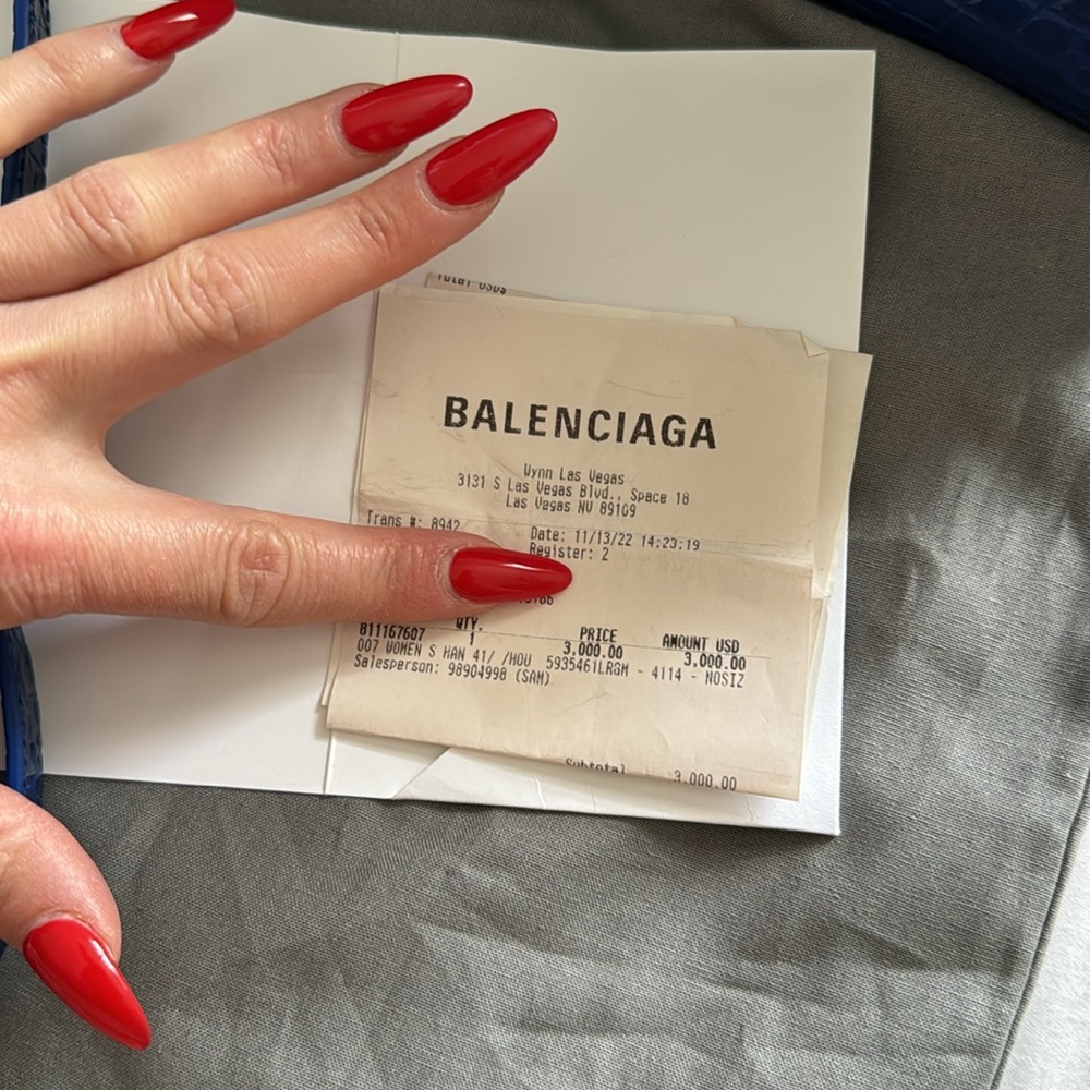 Balenciaga hourglass crocodile embossed - Picture 6 of 7